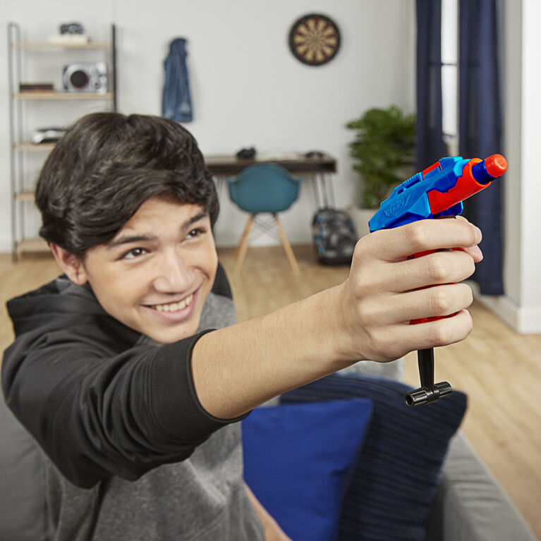 Nerf Alpha Strike Slinger SD-1 Single-Fire Dart Blaster - Includes 2 Official Nerf Elite Foam Darts -- Easy Load Prime Fire