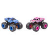 Monster Jam, Official Blue Thunder vs. Full Charge Color-Changing Die-Cast Monster Trucks, 1:64 Scale