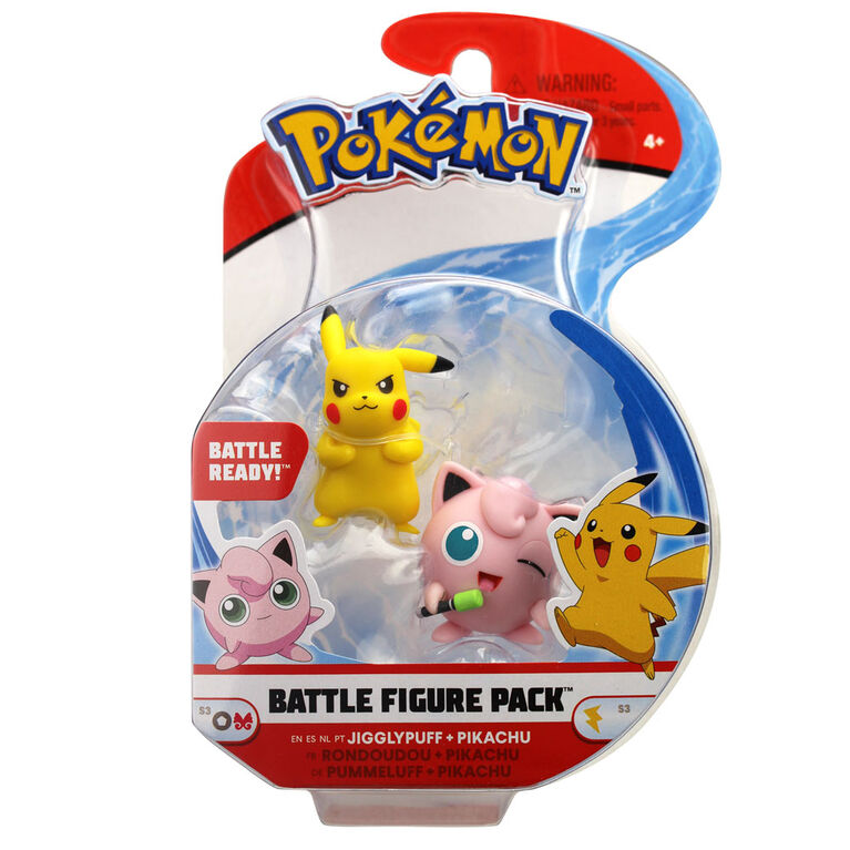 Emballage de figurines de combat (2 figurines de 5 cm) - Jigglypuff & Pikachu #2.