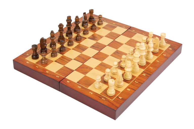 Ideal Games - Wooden Folding Chess Set - R Exclusive