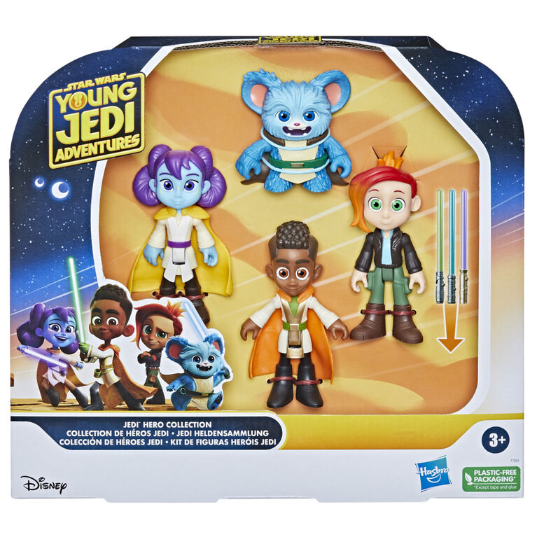 Star Wars Young Jedi Adventures Jedi Hero Collection, 4-Pack Action Figures - R Exclusive