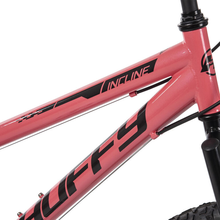 Huffy Incline 24-inch Women's 18-speed Mountain Bike with Front Suspension, Coral - R Exclusive