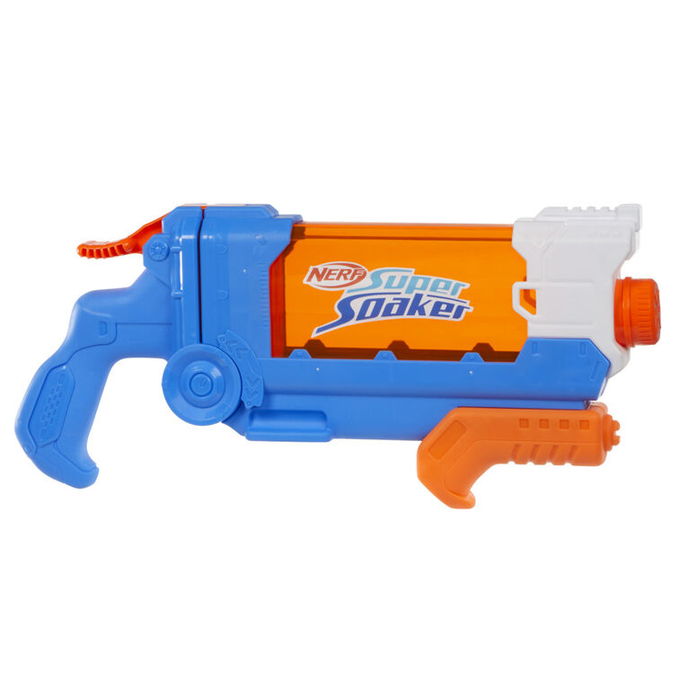 Nerf Super Soaker Flip Fill Water Blaster, 4 Spray Styles, Fast Fill, 30 Fluid Ounce Tank, Water Toys