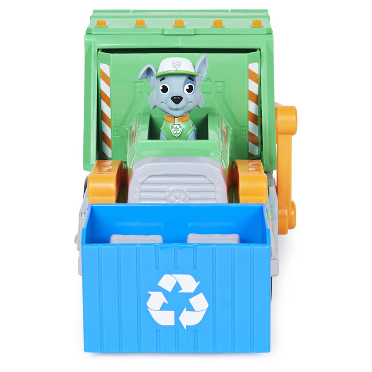 PAW Patrol, Reuse It Deluxe Truck de Rocky avec figurine à collectionner et 3 outils