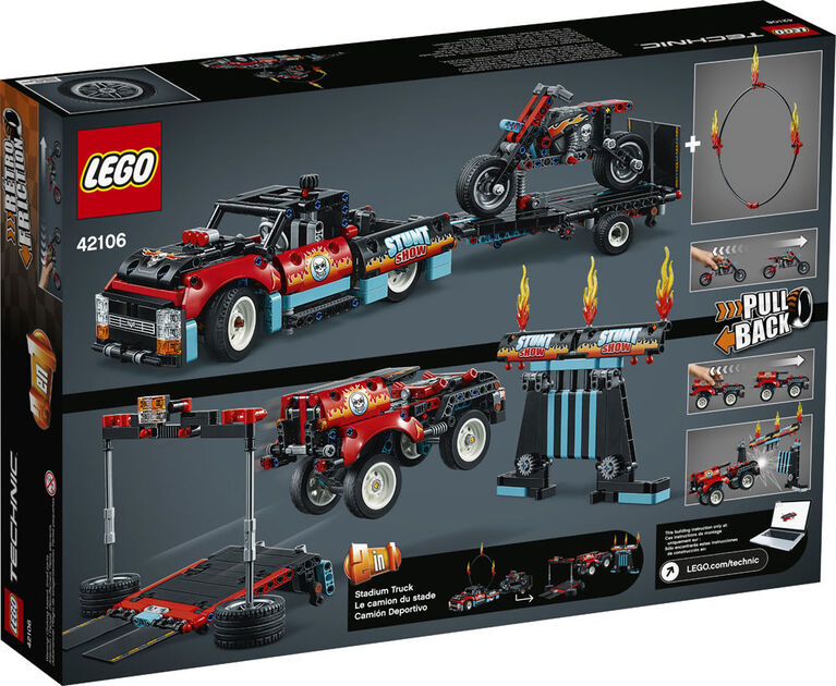 LEGO Technic Stunt Show Truck & Bike 42106 (610 pieces)