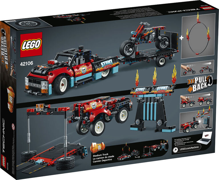 LEGO Technic Stunt Show Truck & Bike 42106 (610 pieces)