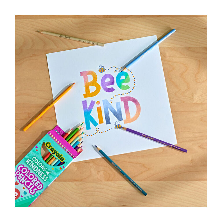 Crayons de couleur Colors of Kindness, boîte de 12