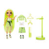 Rainbow High Karma Nichols - Neon Green Fashion Doll with 2 Complete Mix & Match Outfits