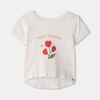 Tshirt Aline Imp Fleur Blnc RISE Little Earthling