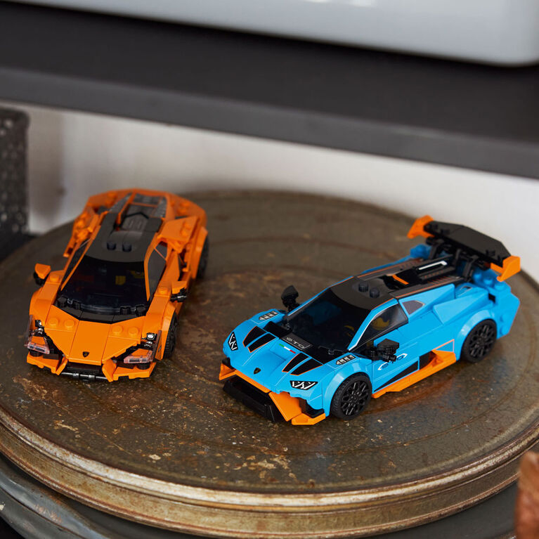 LEGO Speed Champions La Lamborghini Revuelto et la Huracán STO, Ensemble de Construction de Voitures et de Modèles 77238