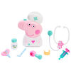 Ensemble de Sacoche de Consultation Peppa Pig avec Poignée de Transport, Trousse de Docteur à 8 Eléments pour Enfants avec Stéthoscope