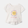 RISE Little Earthling Aline Tee White Sun Print