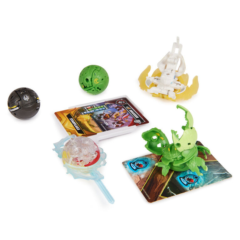 Bakugan Battle 5-Pack, Special Attack Bruiser, Octogan, Ventri, Hammerhead, Butterclaw; Customizable, Spinning Action Figures