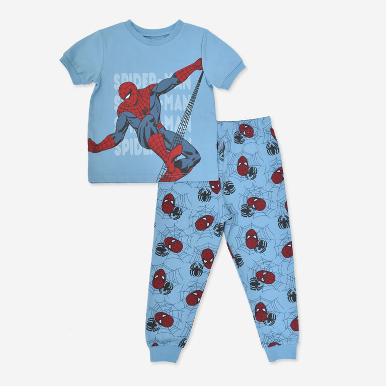 Marvel Spiderman 2 Piece Sleep Set Blue