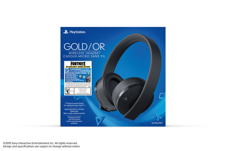 PlayStation 4 Gold Wireless Headset Fortnite Bonus Toys R Us Canada