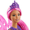 Barbie Dreamtopia Fairy Doll, 12-inch, Pink Hair, with Wings and Tiara