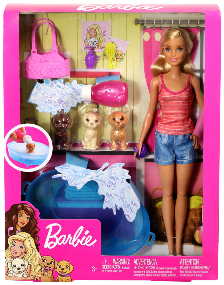 Barbie puppy 2025 bath