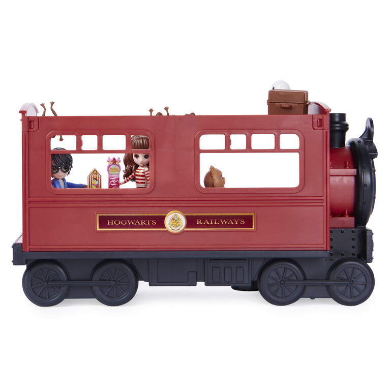 Wizarding World Harry Potter, Magical Minis Hogwarts Express Train Toy Playset with 2 Exclusive Figures, 10 Accessories