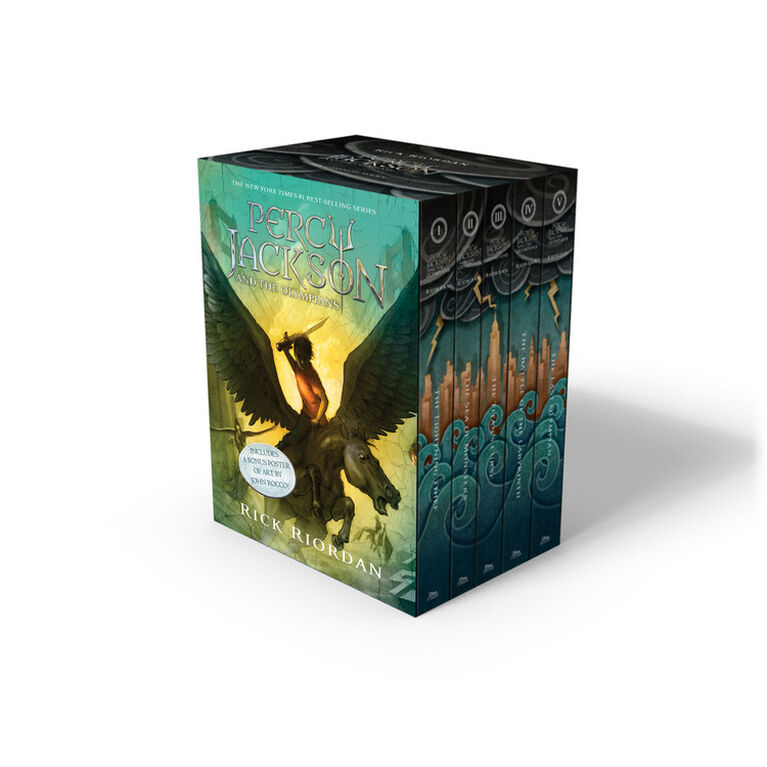 Percy Jackson and the Olympians 5 Book Paperback Boxed Set (new Covers W/poster) - Édition anglaise