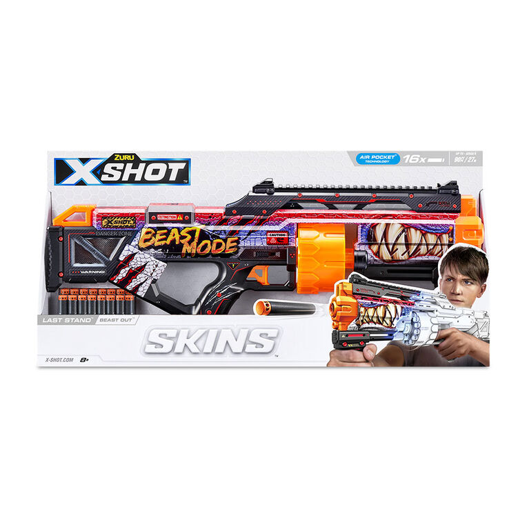 Pistolet à fléchettes X-Shot Skins Last Stand (16 fléchettes) par ZURU