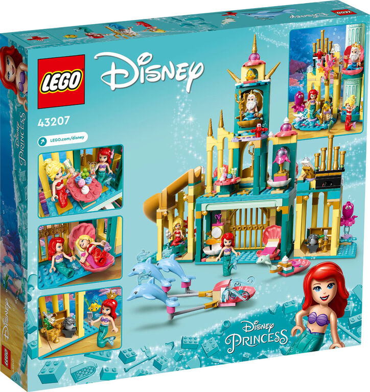 LEGO  Disney Ariel's Underwater Palace 43207 Building Kit (498 Pieces)