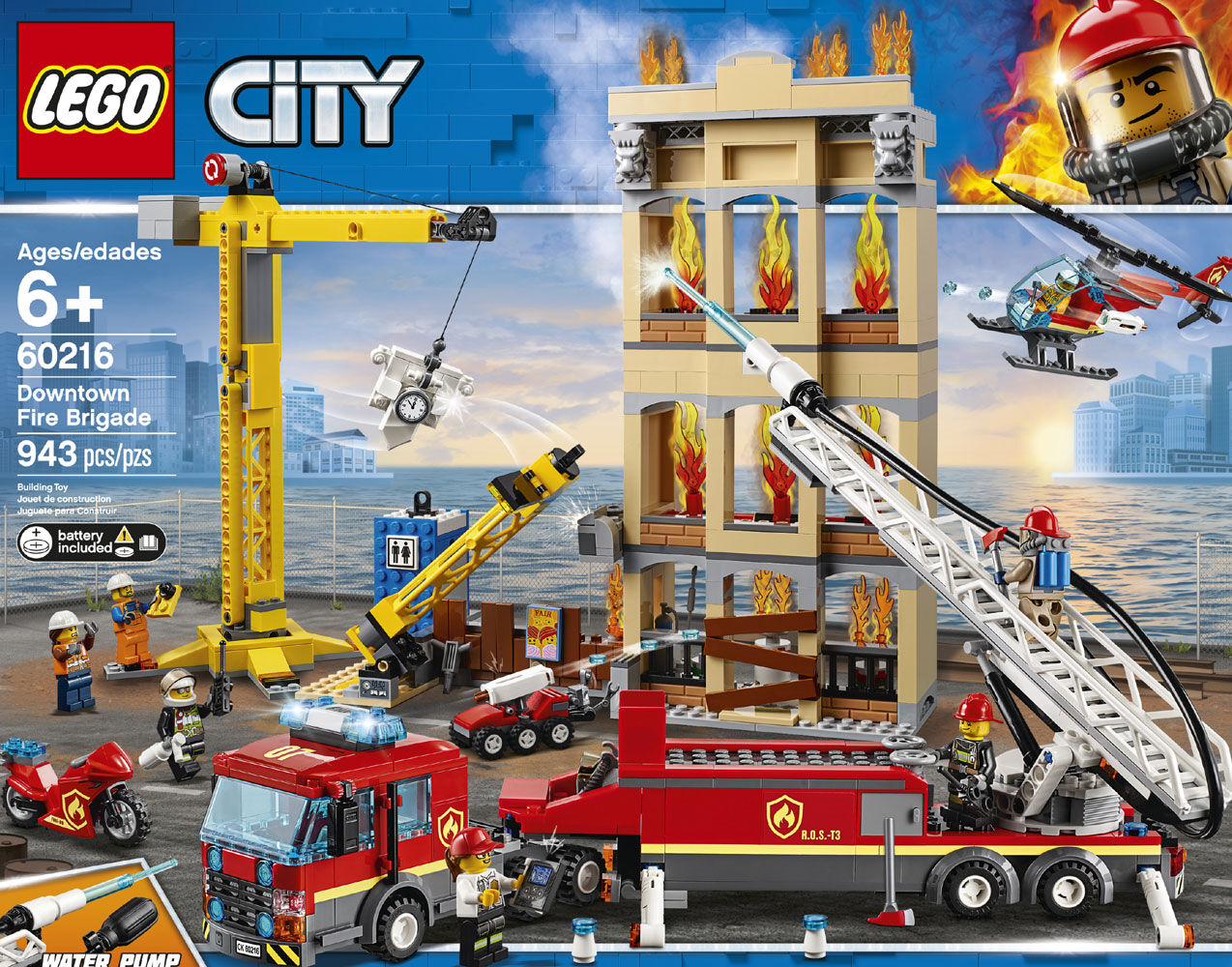 lego city les pompiers du centre ville