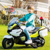 KidsVip 24V Police Motorcycle White - English Edition