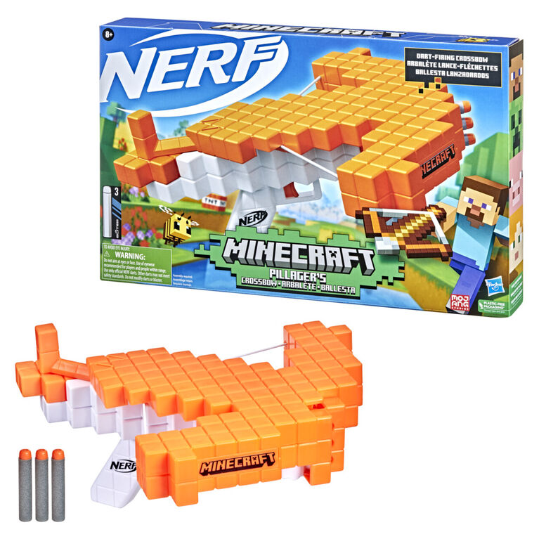 Nerf Minecraft Pillager's Crossbow, Dart-Blasting Crossbow