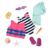 Our Generation, Fun Day Sun Day, Beach Outfit for 18-inch Dolls