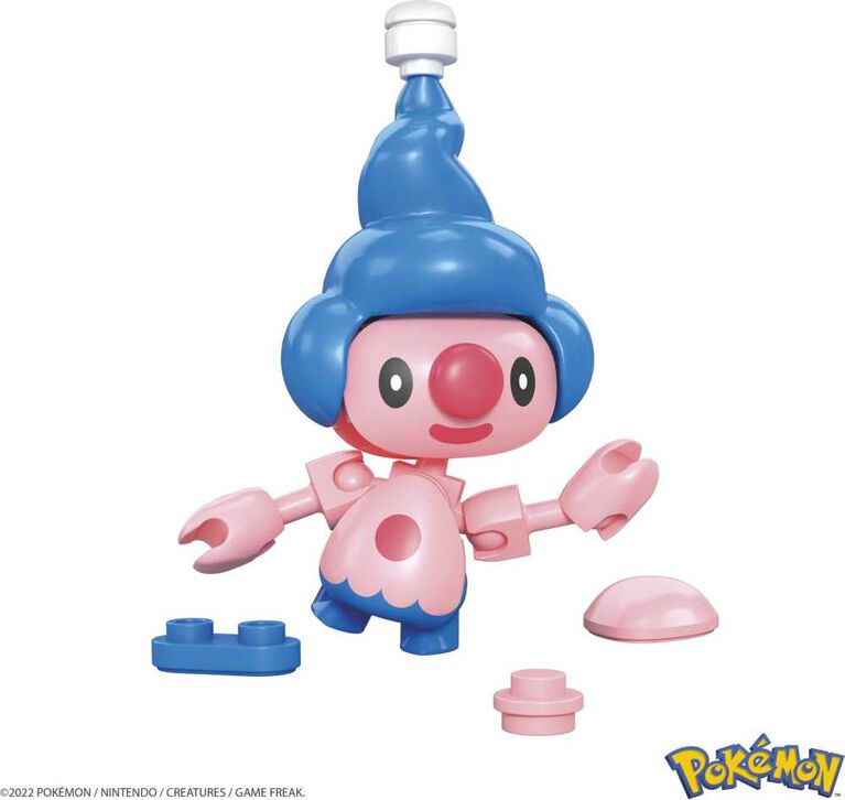 MEGA Pokemon Mime Jr. building set with 24 pieces and Poke Ball