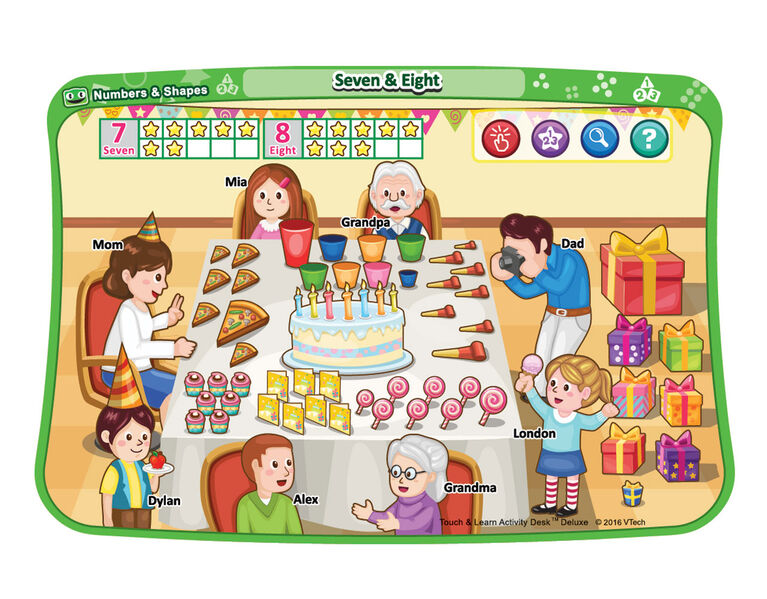 VTech Activity Desk Expansion Pack Numbers & Shapes - English Edition