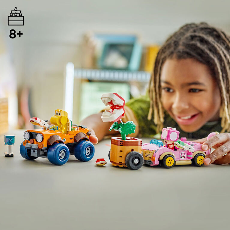 LEGO Super Mario : Mario Kart - Course-Poursuite avec Bonus Fleur Piranha, Jouet pour Gar&ccedil;ons, Filles et tous les Amateurs 72044