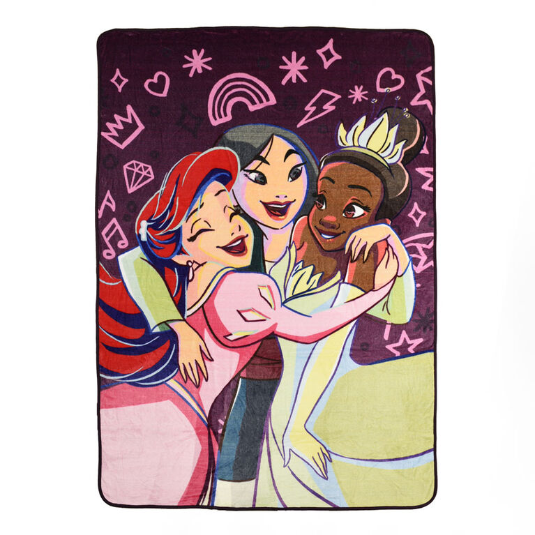 Couverture Surdimensionnée Polaire des Princesses de Disney pour Enfants (60 "x90")
