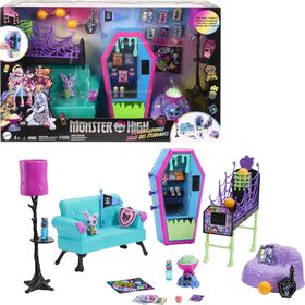 Monster High - Coffret de jeu - Salle des étudiants, mobilier et acc.​