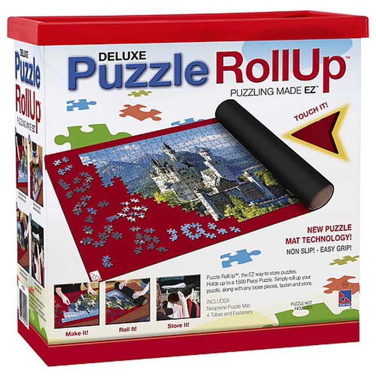 Tapis de Puzzle Roll Up pour Puzzles jusqu'à 1500 Pcs, Puzzles Roll Up Mat  - Amusant Pad de Stockage de Jeu pour Adultes Amusant 23,6 x 45,6 
