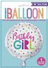 Confetti Birthday Girl Foil 18" - English Edition
