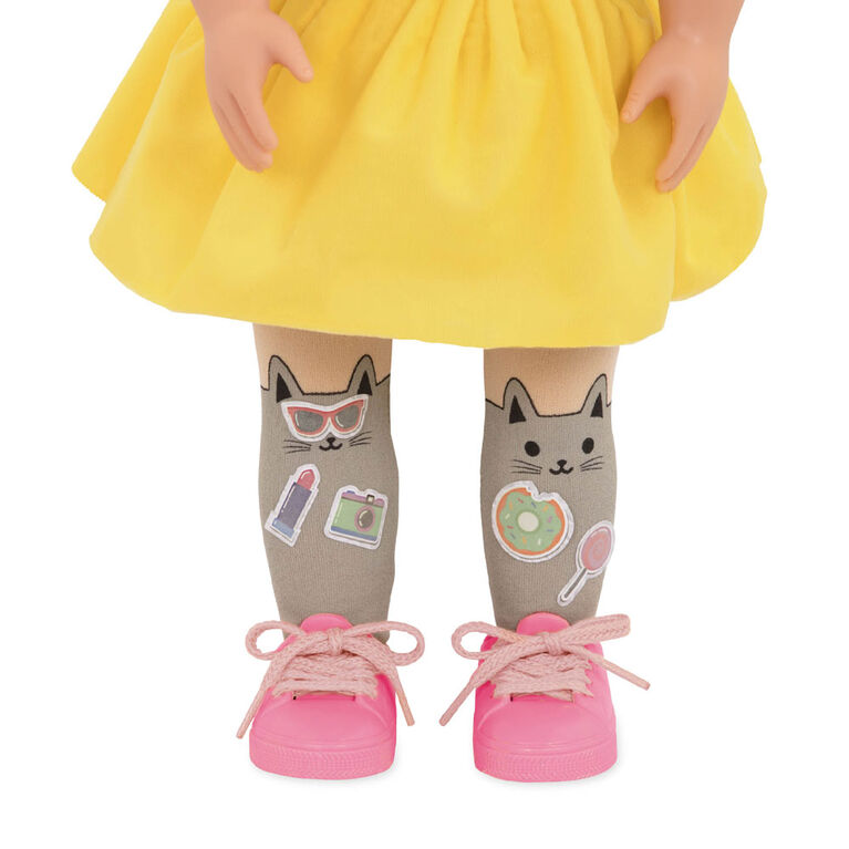 Our Generation, Aisha "Ready To Glow", 18-inch Deco Doll with Glow-in-the-Dark Tattoos