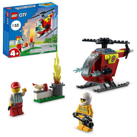 LEGO City L'Hélicoptère de pompier 60318 Ensemble de construction (53 pièces)