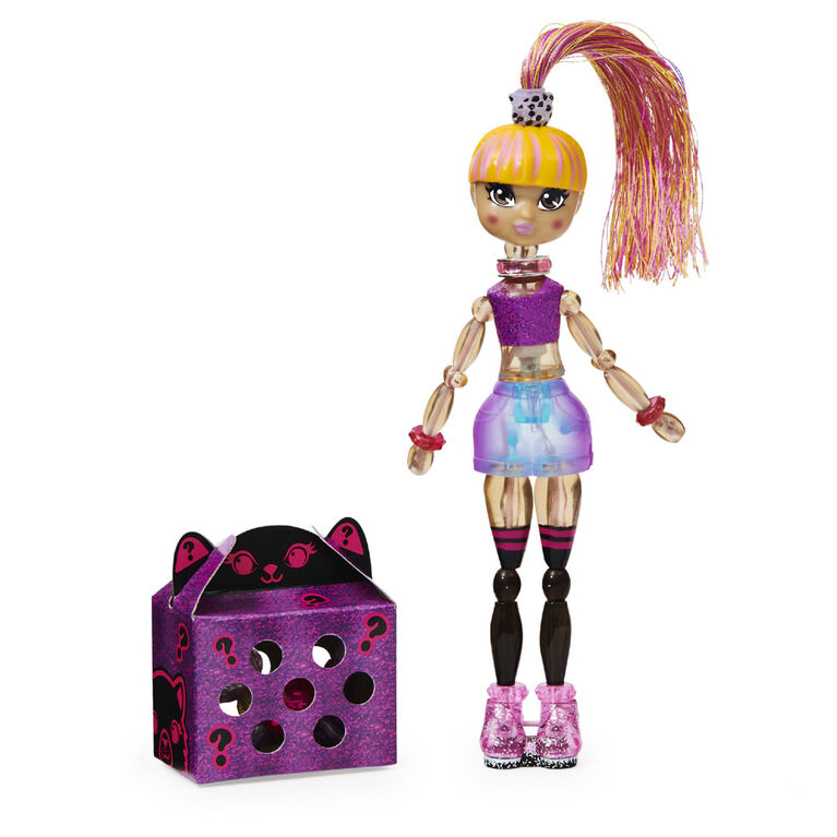 Twisty Girlz, Krystal Kool Transforming Doll to Collectible Bracelet with Mystery Twisty Petz