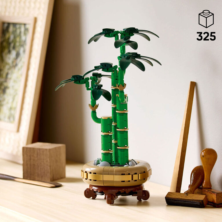 LEGO Botanicals Lucky Bamboo Building Set - Fake, Artificial Plants for Indoor Home Décor - 10344