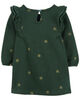 Robe en molleton à imprimé de papillon vert Carter's 12M