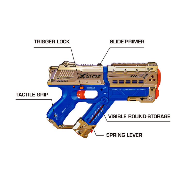 X-Shot Chaos Royale Edition 2PK Meteor Round Blaster (24 Rounds) - R Exclusive