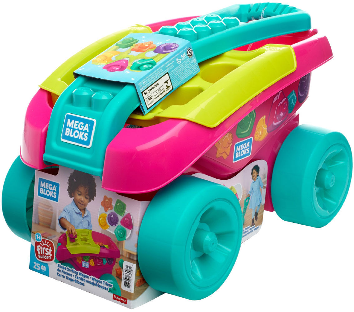 mega bloks pink wagon