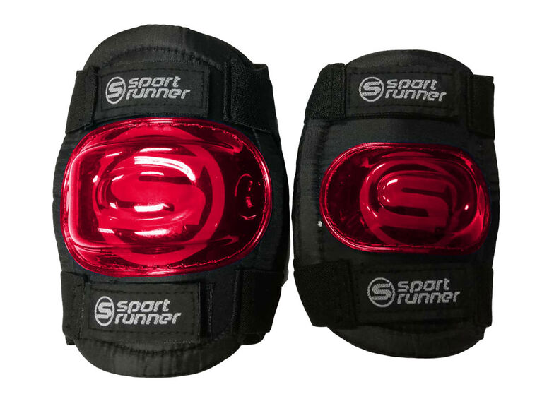 Sport Runner Medium/Large Knee and Elbow Pad Set - Red - R Exclusive