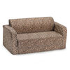 Comfy Kids Flip Sofa - Cheetah
