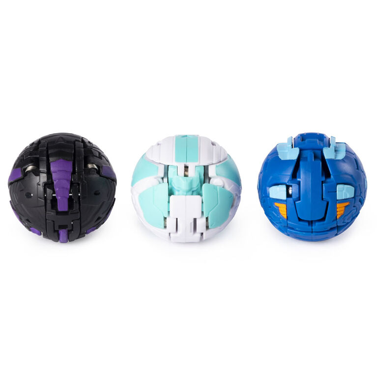 Bakugan, Starter Pack 3 personnages, Haos Hydorous, Créatures transformables à collectionner.