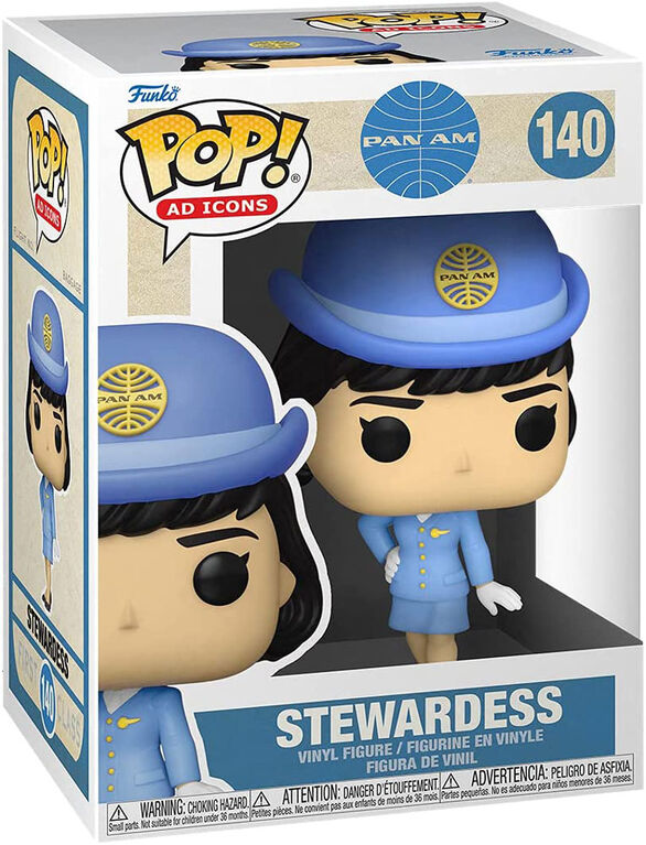 Figurine en Vinyle H&ocirc;tesse de l'air Pan Am sans sac par Funko POP! Pan Am: Ad Icons