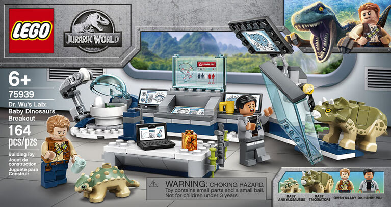 LEGO Jurassic World Wu's Lab: Baby Dinosaurs Breakout​ 75939 (164 Toys R Us Canada