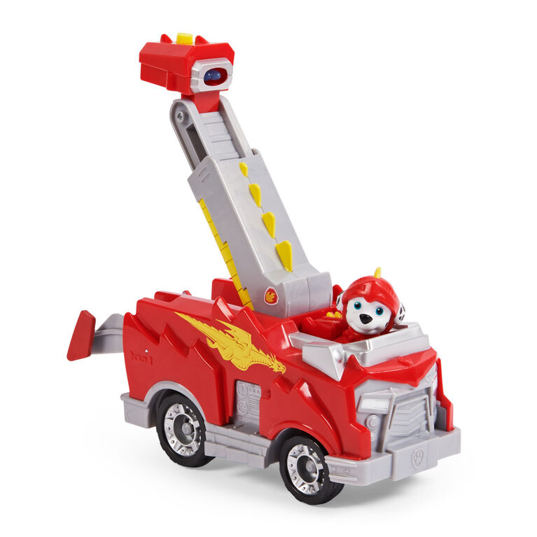 PAW Patrol, Rescue Knights Marshall Transforming Toy Car with Collectible Action Figure