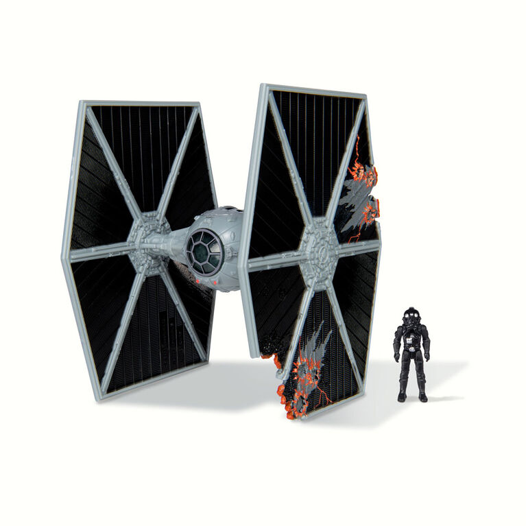 Star Wars Micro Galaxy Squadron 3" Vehicle - TIE Fighter (Battle Damaged)